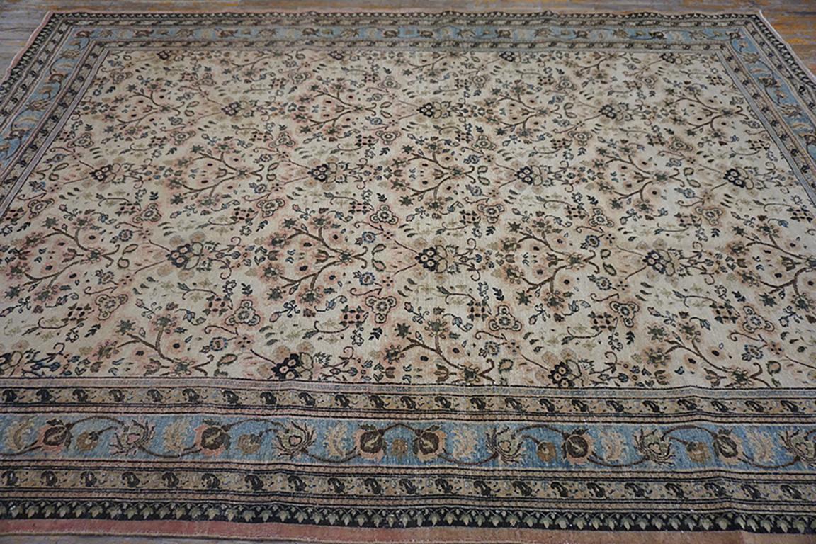 Hand-Knotted Early 20th Century N.E. Persian Khorassan Moud Carpet (8' 6