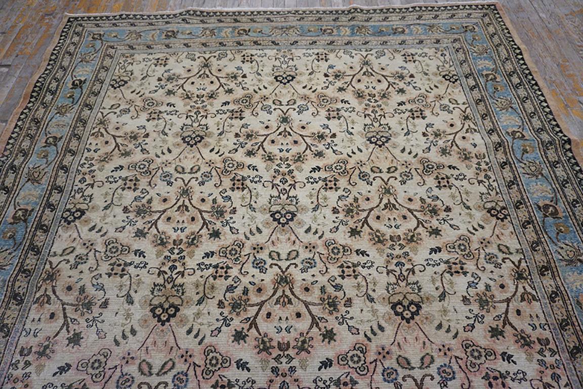 Wool Early 20th Century N.E. Persian Khorassan Moud Carpet (8' 6
