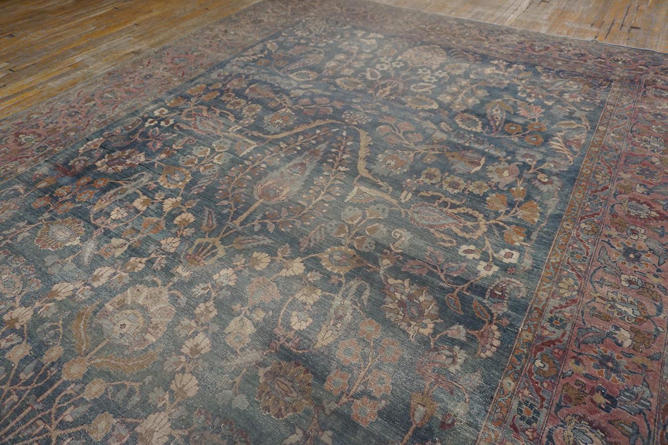 Hand-Knotted Early 20th Century N.E. Persian Khorassan Moud Carpet (10' x 18'4