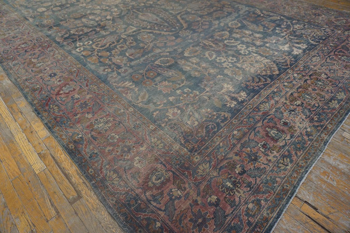 Wool Early 20th Century N.E. Persian Khorassan Moud Carpet (10' x 18'4