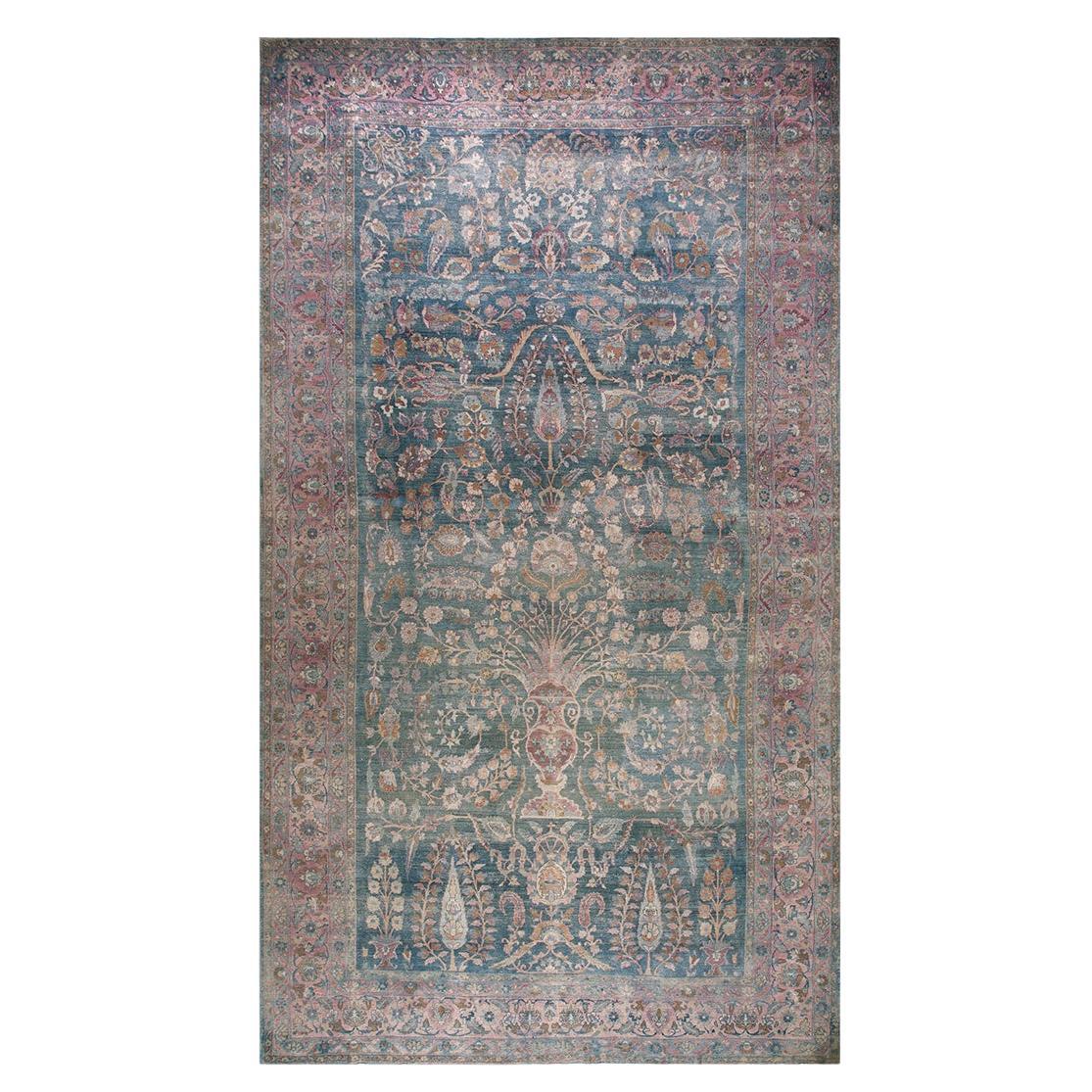 Early 20th Century N.E. Persian Khorassan Moud Carpet (10' x 18'4" - 305 x 560)