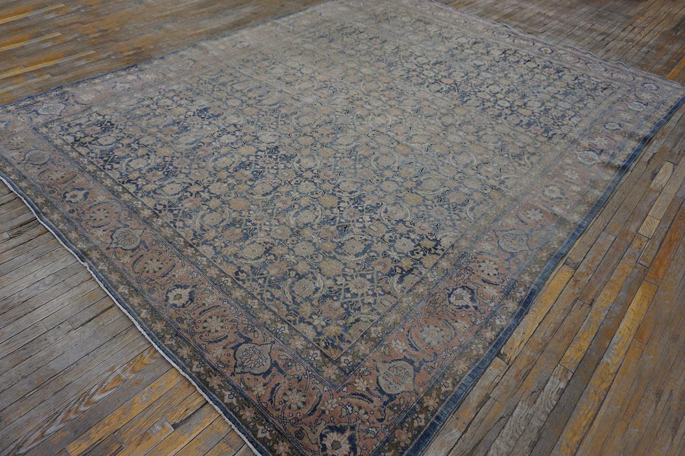  Anfang des 20. Jahrhunderts N.E. Persischer Moud-Khorasan-Teppich Anfang 20.  9' x 	12' 