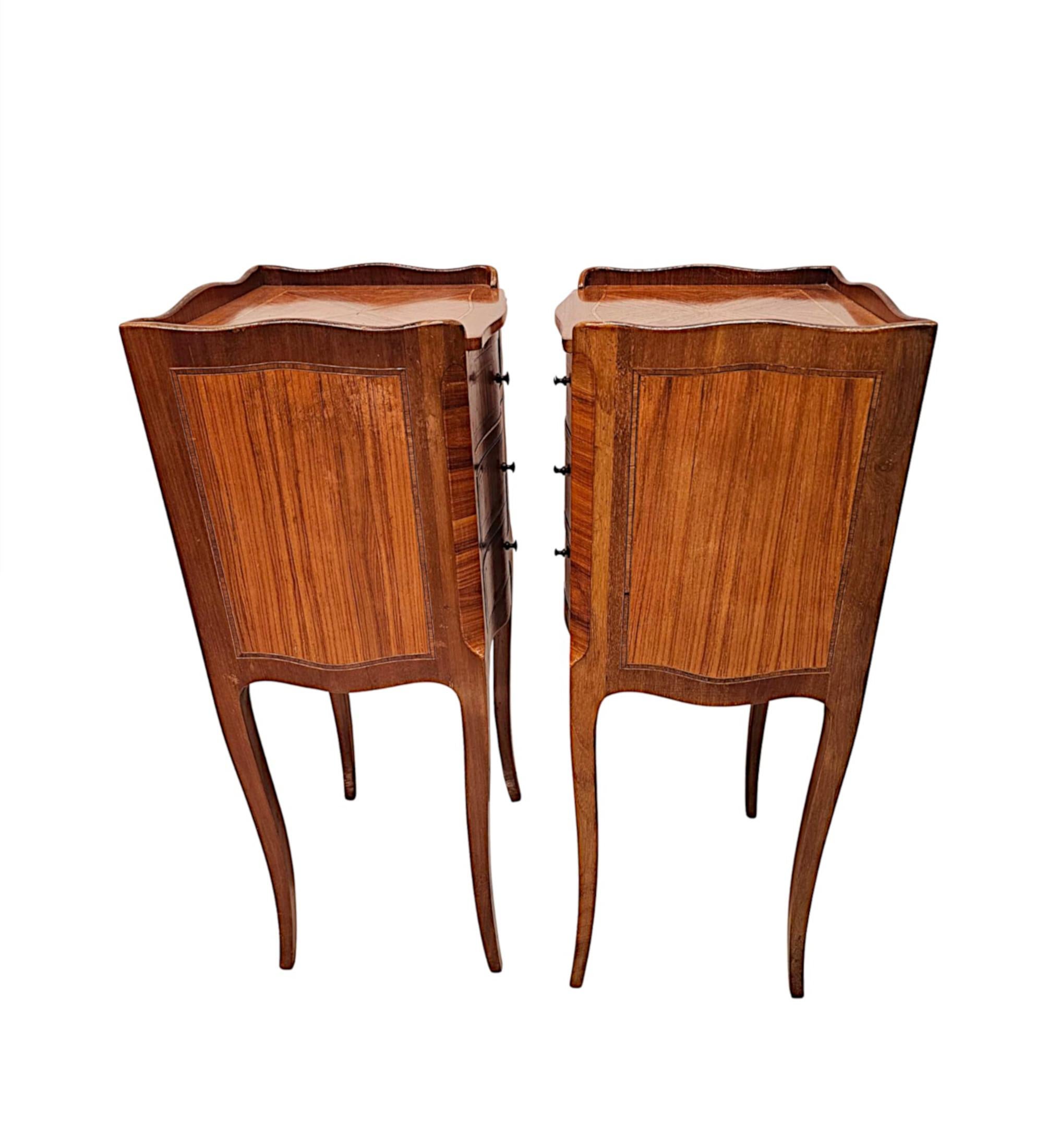 Early 20th Century Neat Size Pair of  Bedside Chests For Sale 1