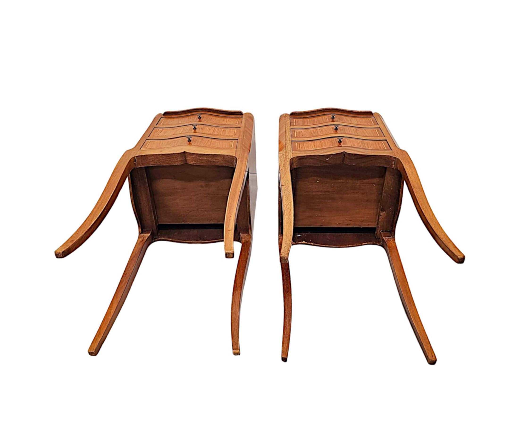 Early 20th Century Neat Size Pair of  Bedside Chests For Sale 4
