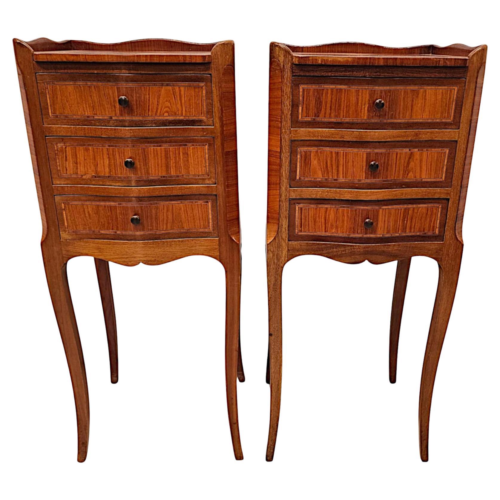 Early 20th Century Neat Size Pair of  Bedside Chests