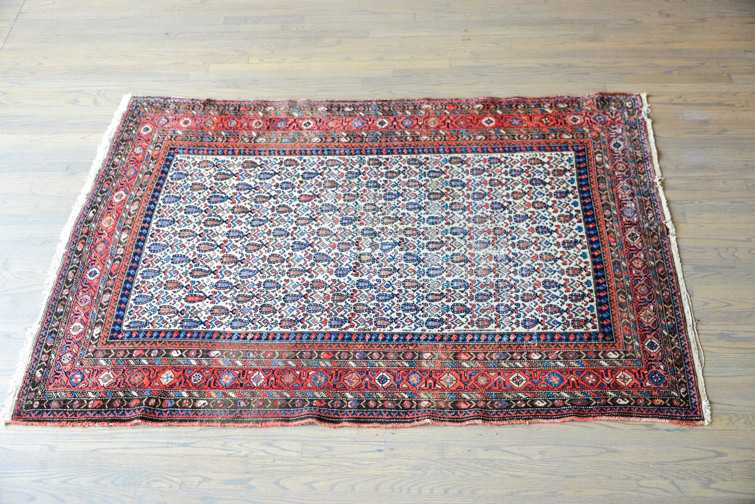 Early 20th Century Nehaband Rug For Sale 6
