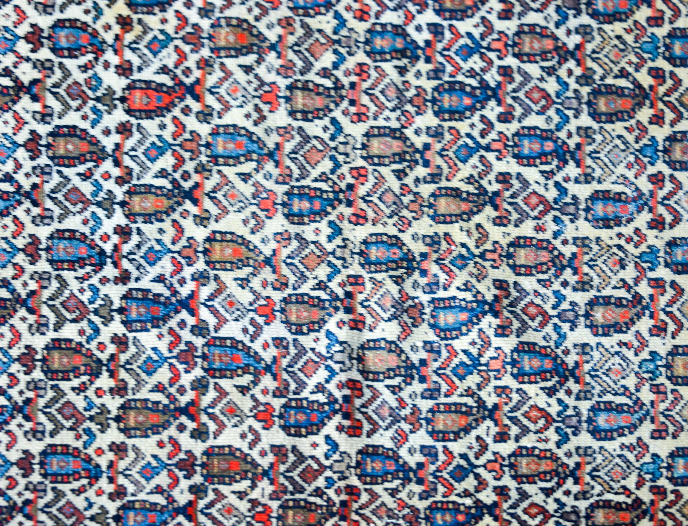 Hand-Knotted Early 20th Century Nehaband Rug For Sale