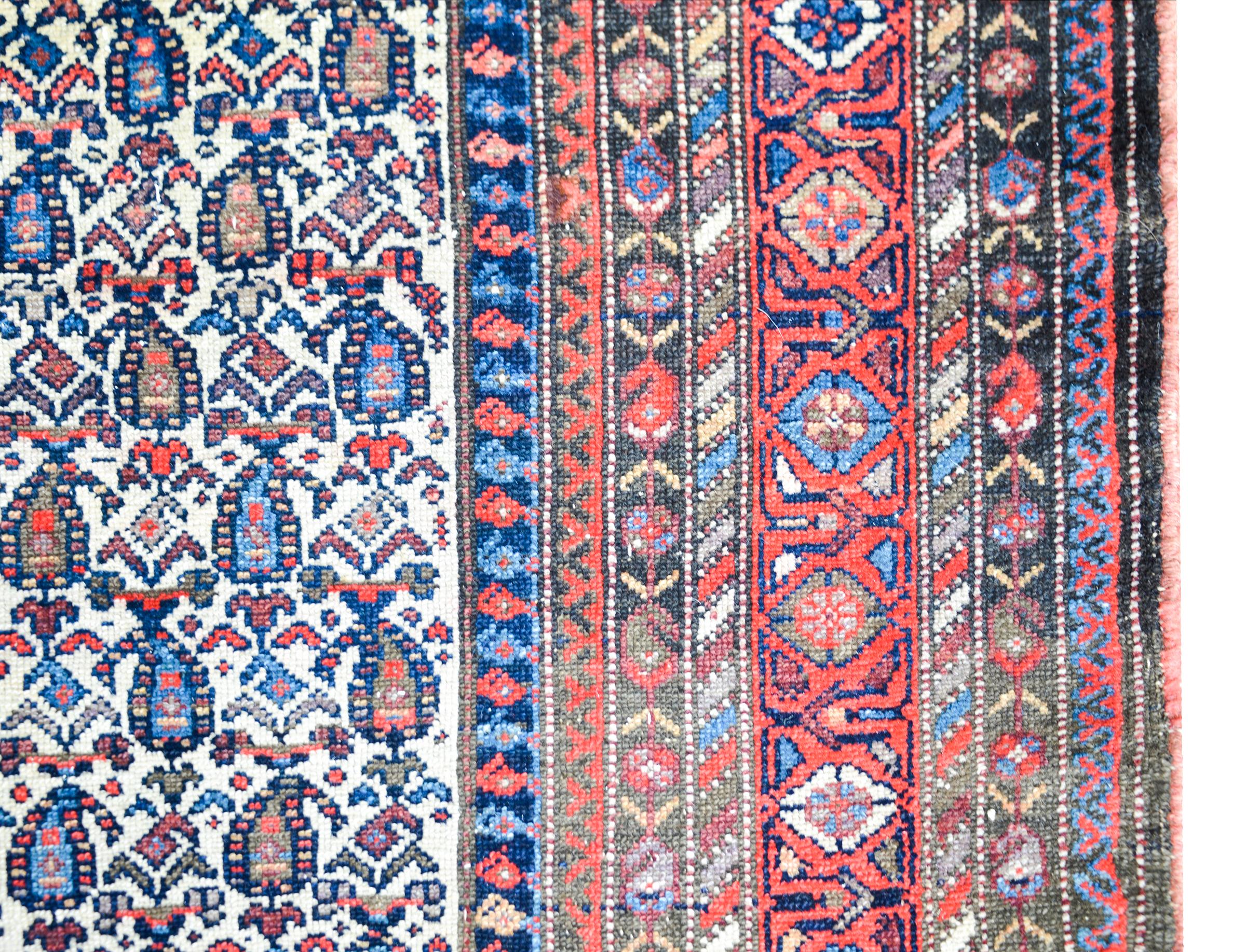 Early 20th Century Nehaband Rug For Sale 1