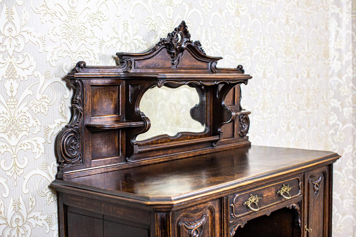 Early 20th Century Neo-Rococo Oak Sideboard In Good Condition In Opole, PL