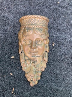Early 20th Century Neoclassical Bronze Face