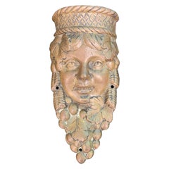 Early 20th Century Neoclassical Bronze Face