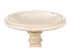 Early 20th Century Neoclassical Glazed Terracotta and Plaster Bird Bath