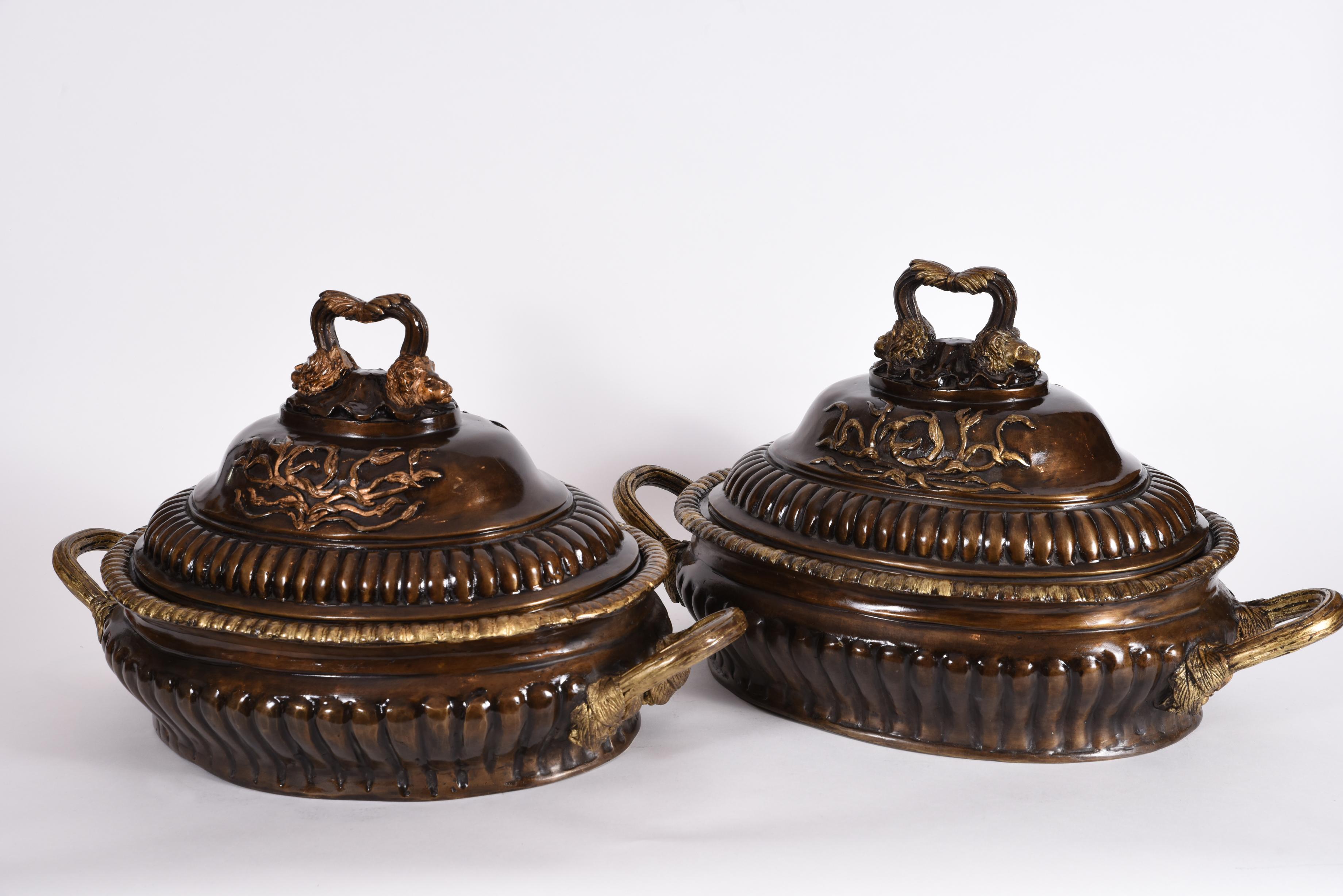 Early 20th Century Neoclassical Style Bronze Centerpieces 8