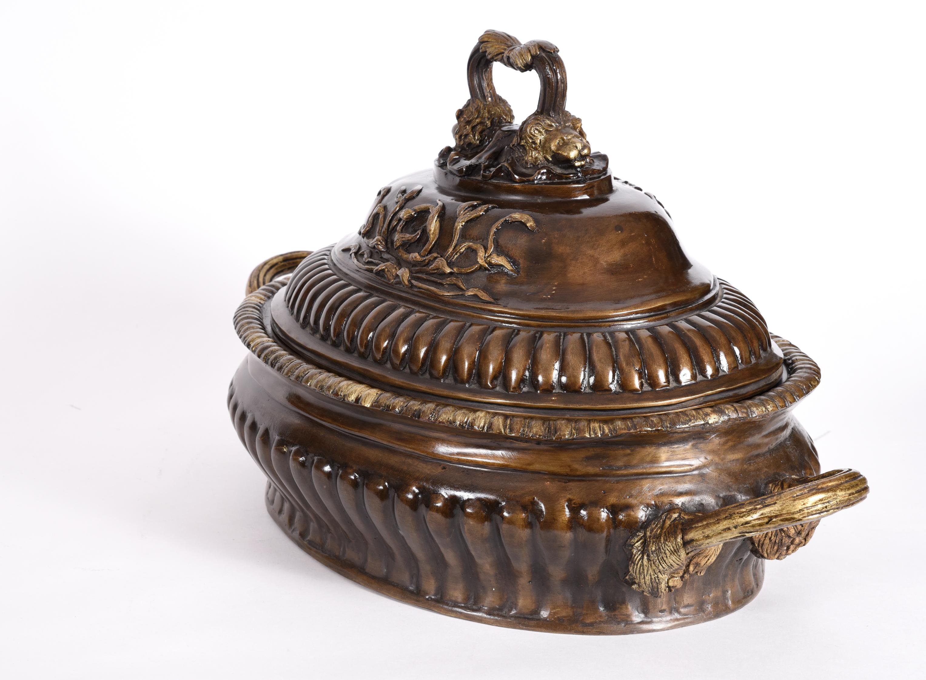 British Early 20th Century Neoclassical Style Bronze Centerpieces