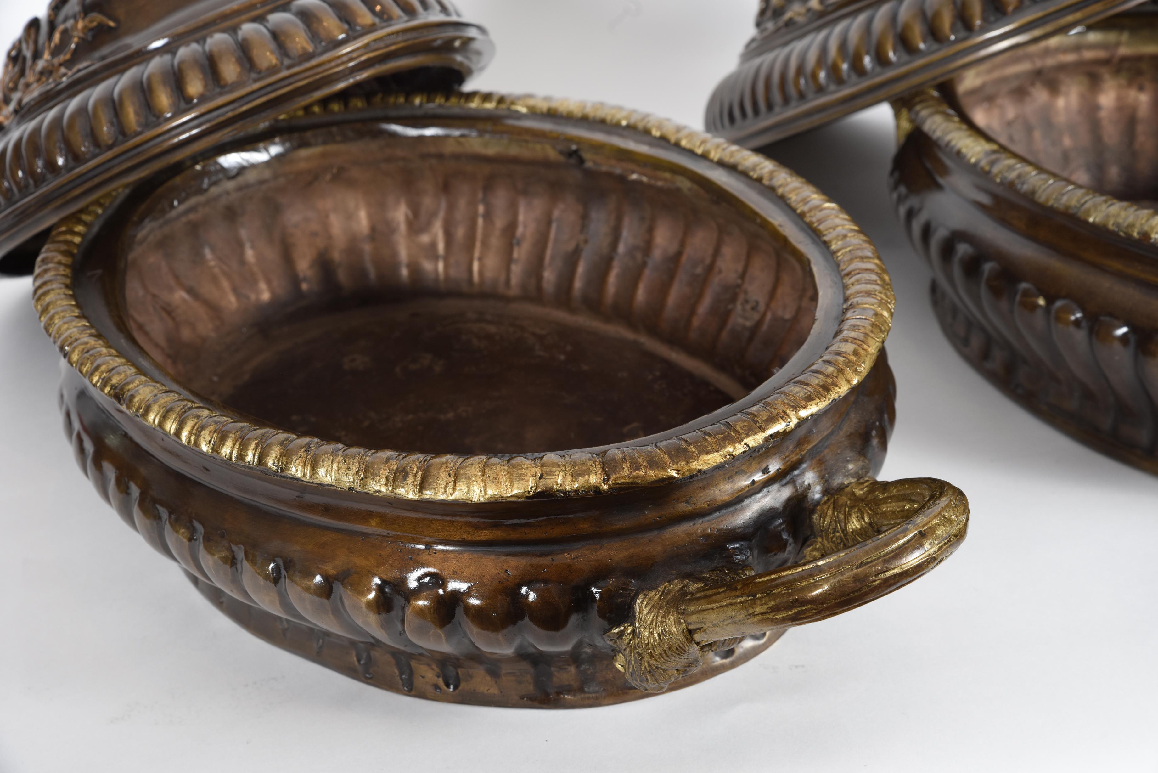 Early 20th Century Neoclassical Style Bronze Centerpieces 1