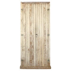 Early 20th Century New England Primitive Painted Wood Cupboard