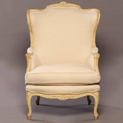 Early 20th Century Newly Upholstered French Bergere