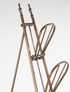 Early 20th Century Newspaper / Magazine Rack - Copper  - Tripod