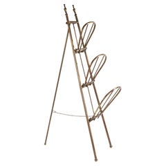 Early 20th Century Newspaper / Magazine Rack - Copper  - Tripod