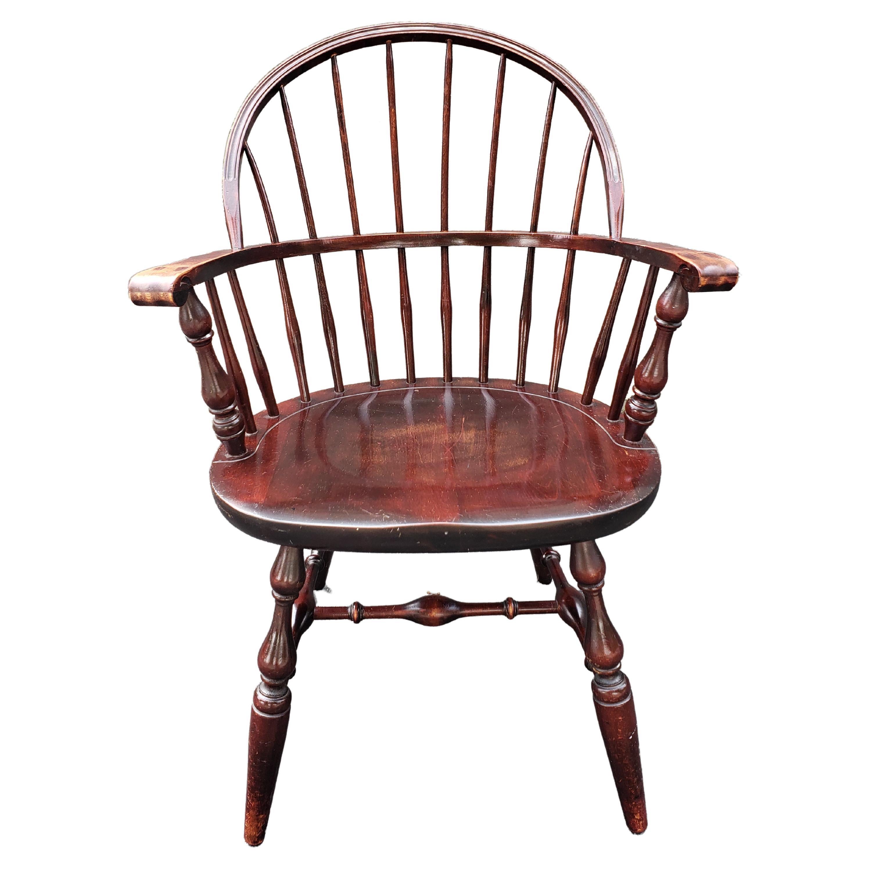 Early 20th Century Nichols and Stone Barely Back Windsor Armchair For Sale