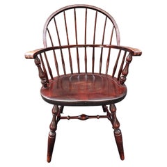 Early 20th Century Nichols and Stone Barely Back Windsor Armchair