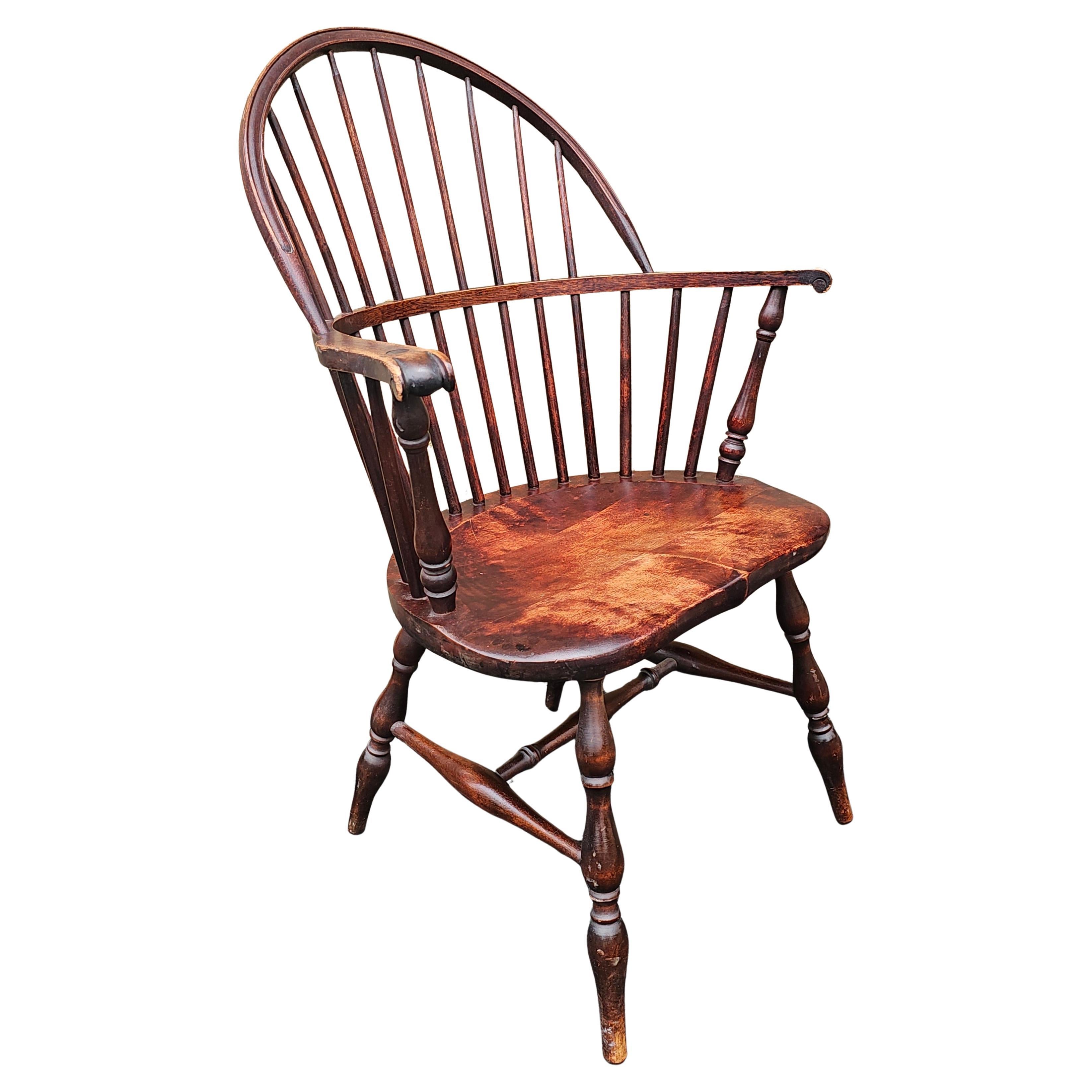 Early 20th Century Nichols and Stone Barely Back Windsor Armchair