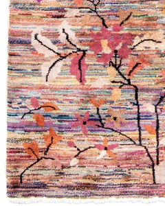 Multicolored Floral Chinese Nichols Rug, Early 20th Century