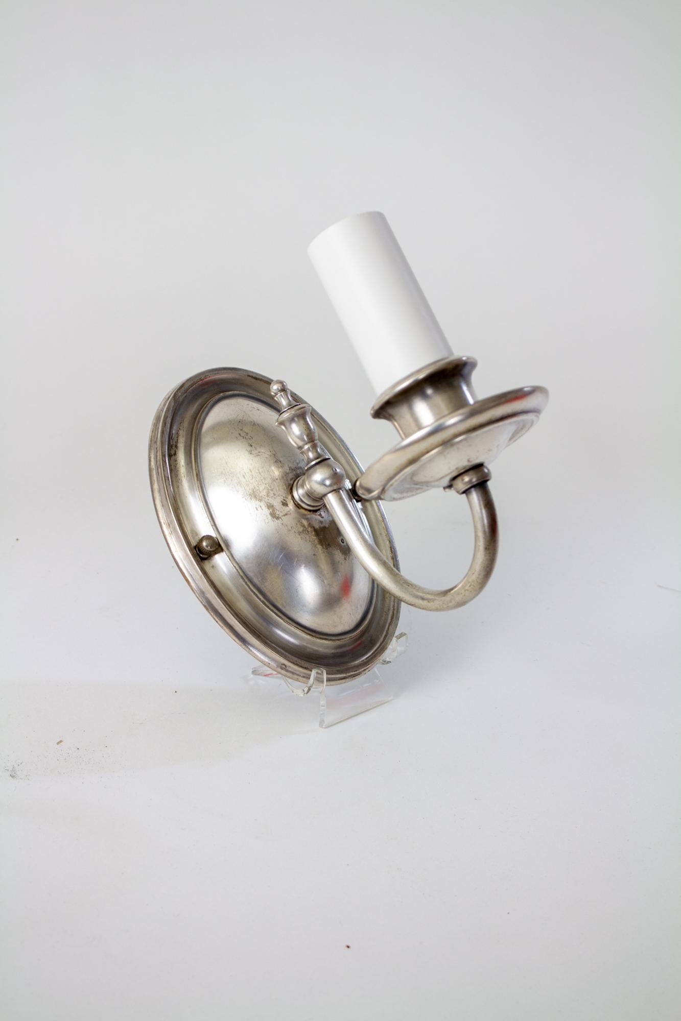 nickel wall sconce