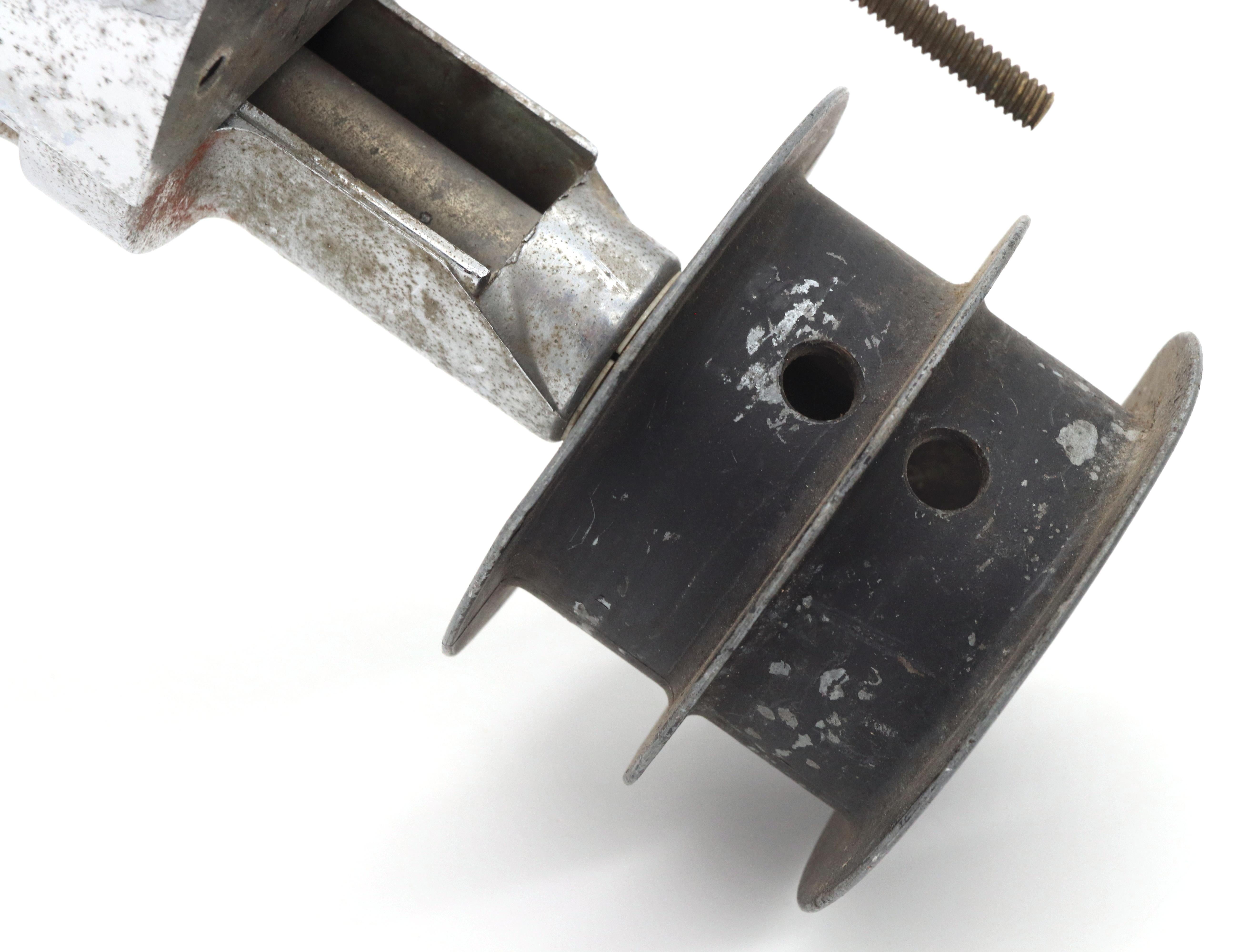 Early 20th Century Nickel & Teak Yacht Wheel For Sale 4