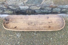 Early 20th Century Nigerian Tribal Wooden Low Bench