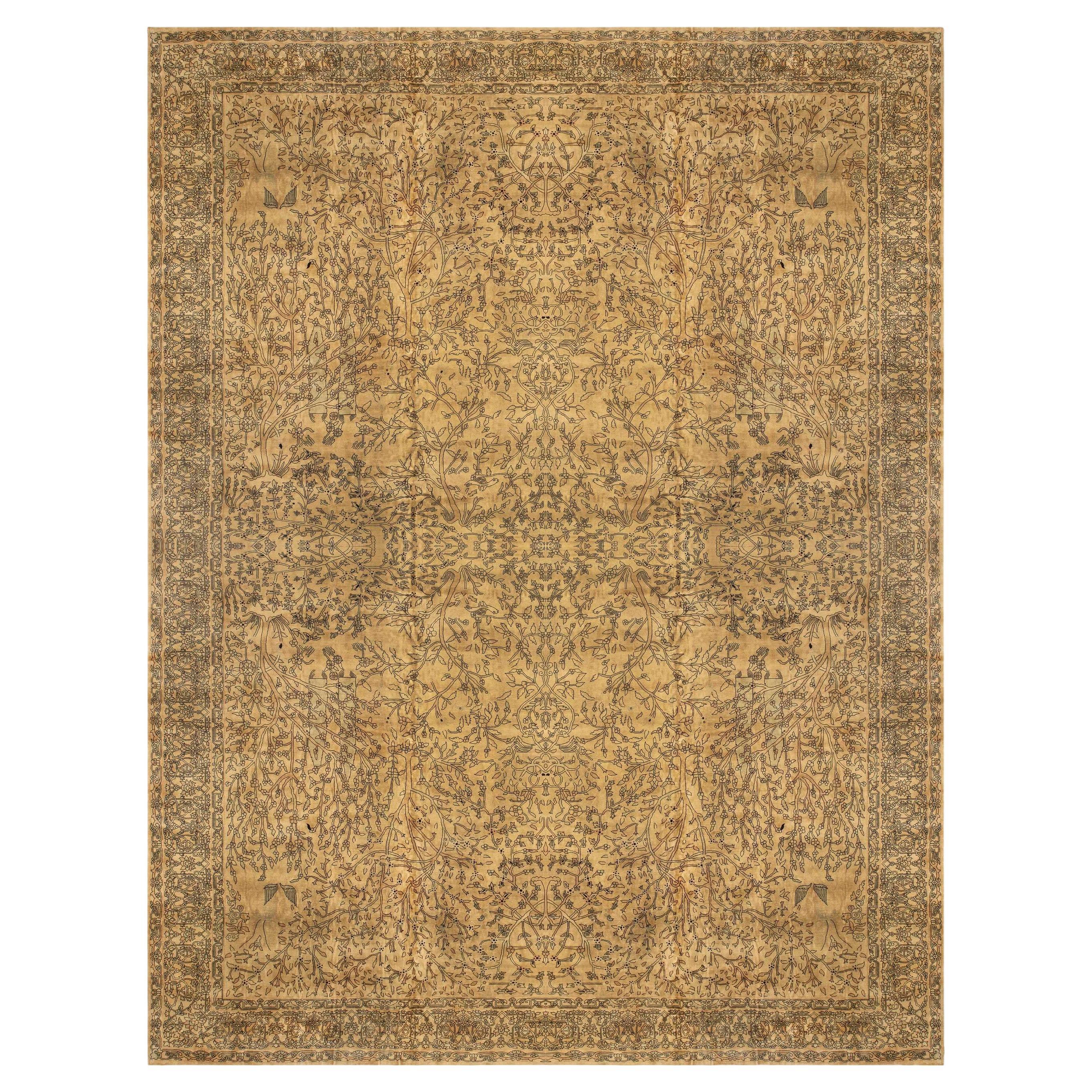 Doris Leslie Blau Early 20th Century North Indian Botanic Wool Rug