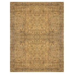 Early 20th Century North Indian Botanic Wool Rug