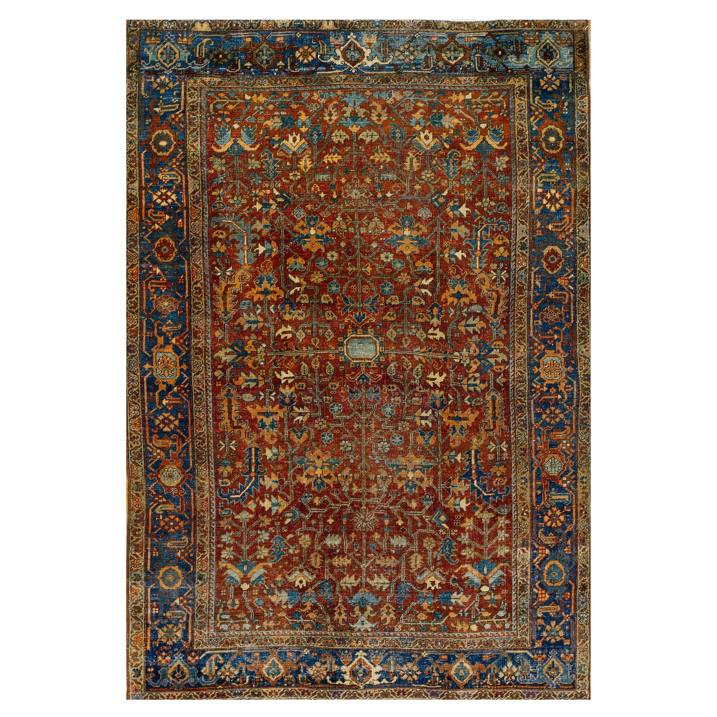Inizio del XX secolo N.W.  Tappeto Persiano Heriz ( 6'4''x 9'1'' - 193 x 277 )