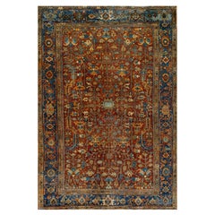 Principios del siglo XX N.O.  Alfombra Persa Heriz ( 6'4''x 9'1'' - 193 x 277 )