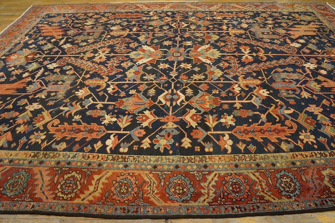 Anfang des 20. Jahrhunderts N.W. Persischer Heriz-Teppich 9' 9