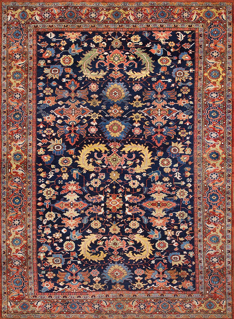 Early 20th Century  N.W. Persian Heriz Carpet ( 9'3" x 12'9" - 282 x 288 )
