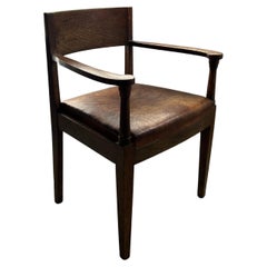 Sillón de roble de principios del siglo XX de Thorvald Bindesbøll, Dinamarca circa 1905