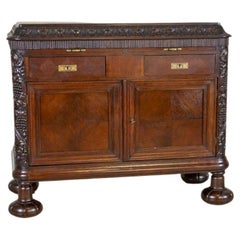 Early-20th Century Oak Commode in Brown With Drawers
