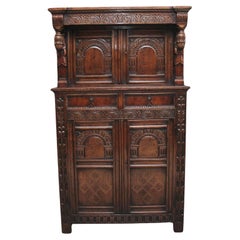 Early 20th Century oak court cupboard