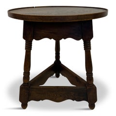 Early 20th Century Oak Cricket Table