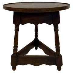 Early 20th Century Oak Cricket Table