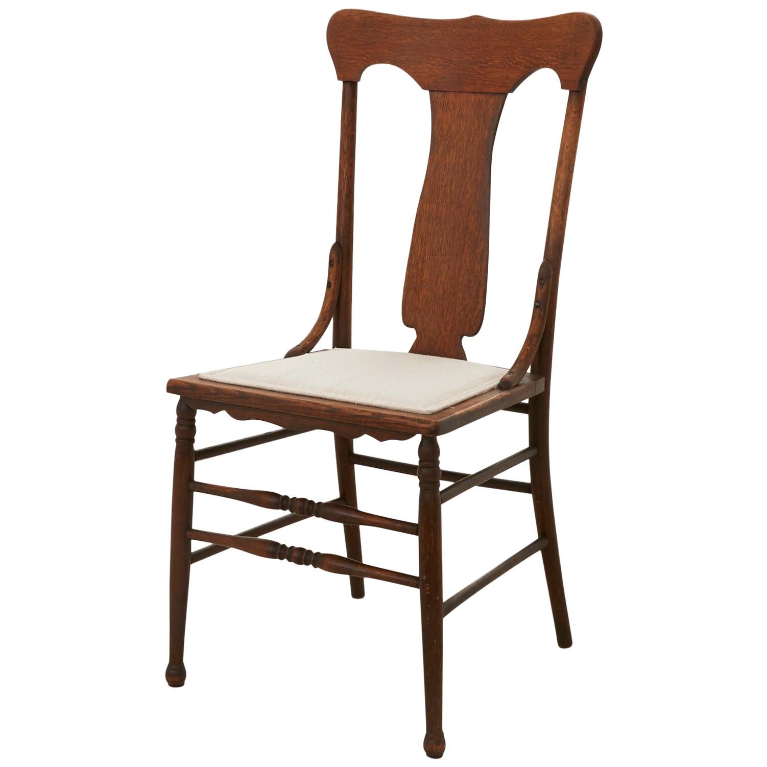 Early 20th Century Oak Dining Chair For Sale