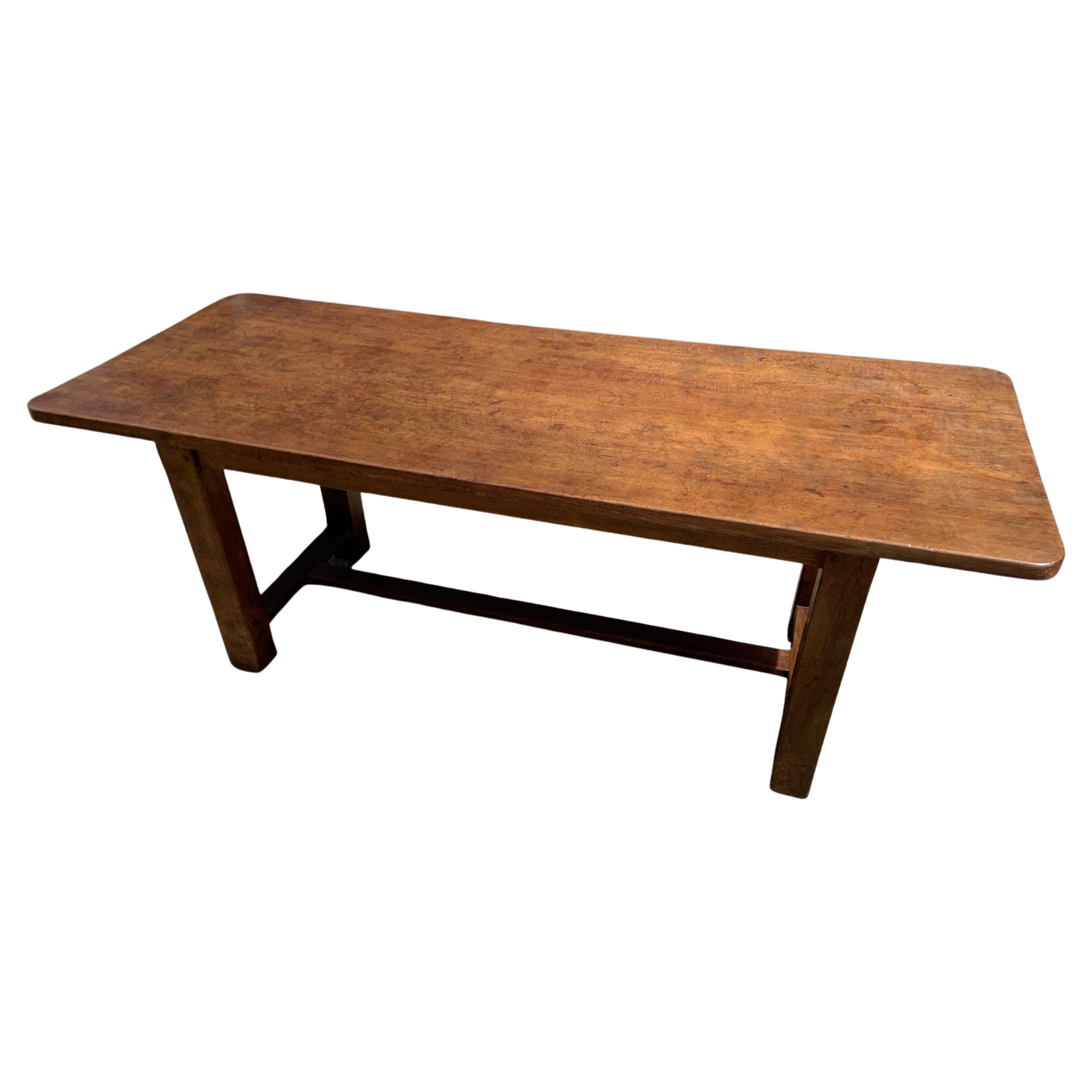Early 20th Century Oak Farmhouse Table For Sale