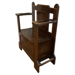 Early 20th Century Oak hall seat or Monks Bench