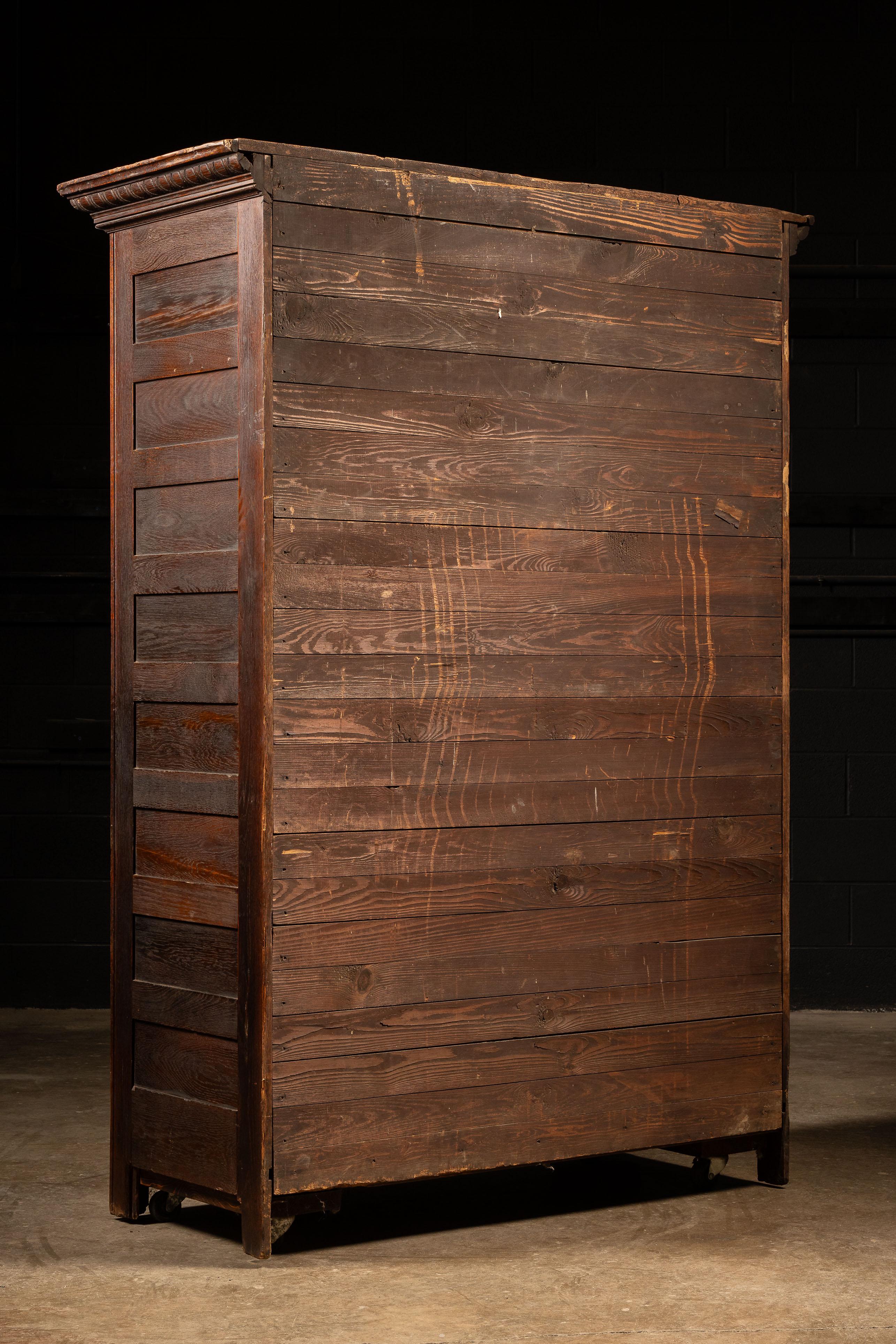Early 20th Century Oak Ice Box 7