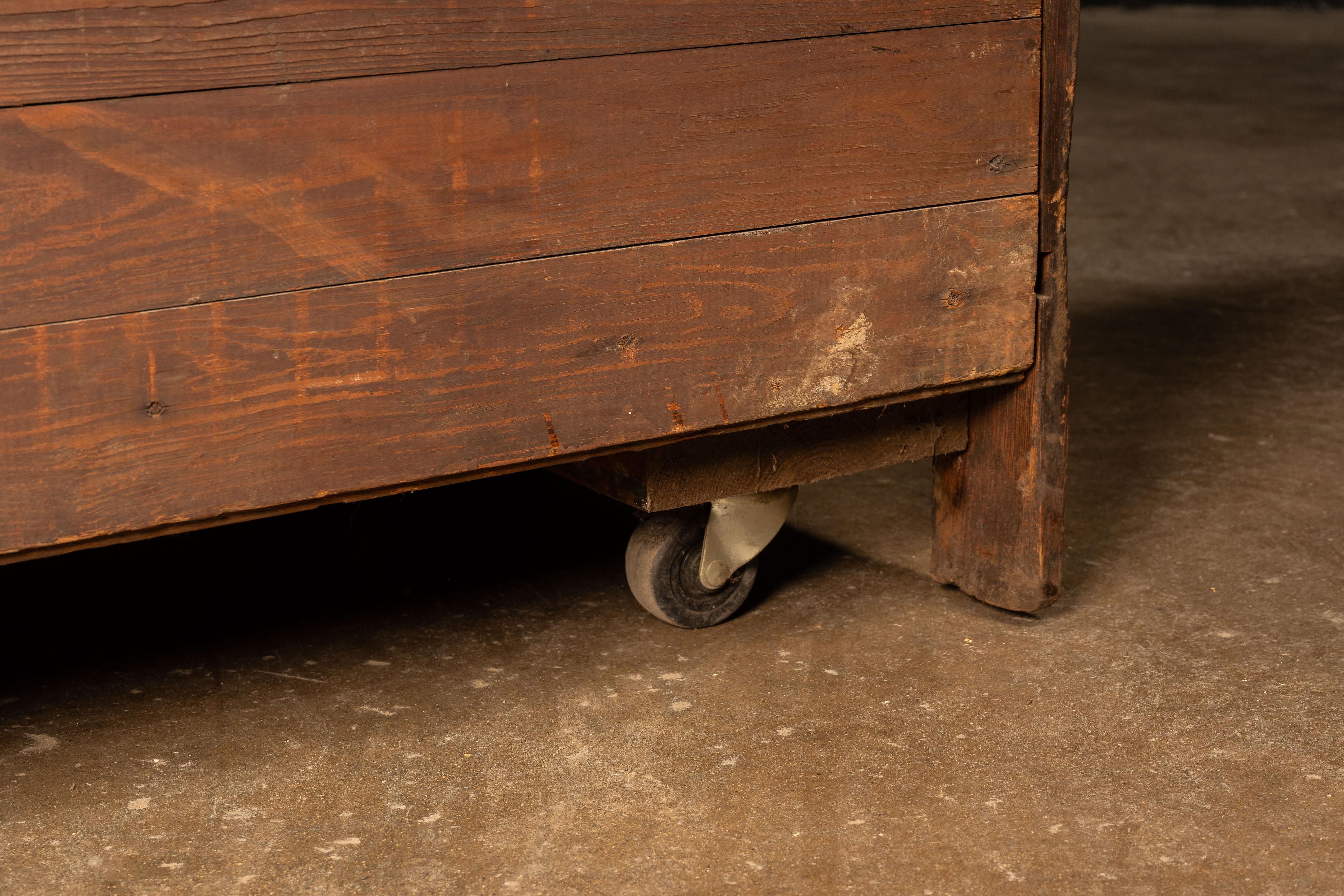 Early 20th Century Oak Ice Box 8
