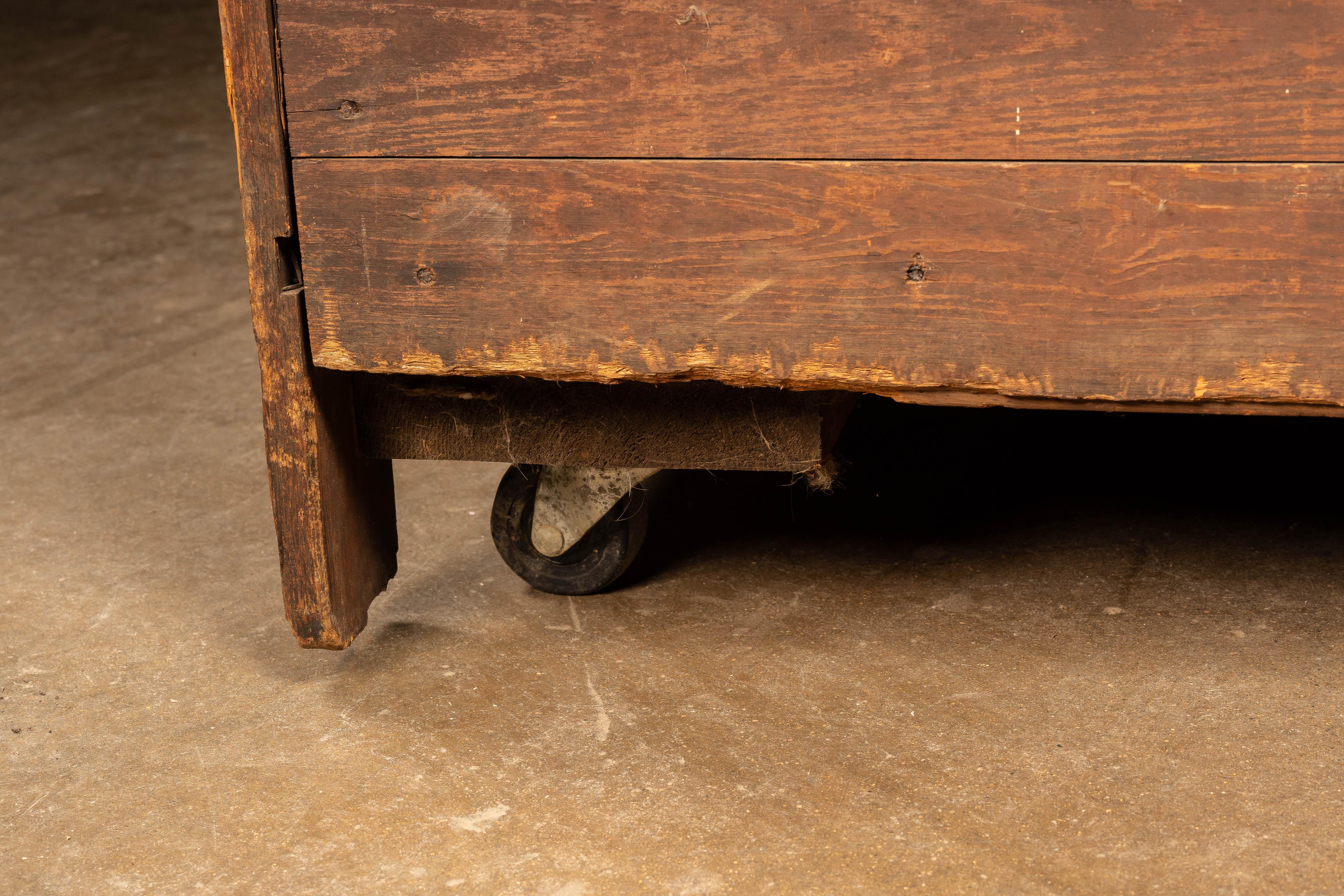 Early 20th Century Oak Ice Box 9