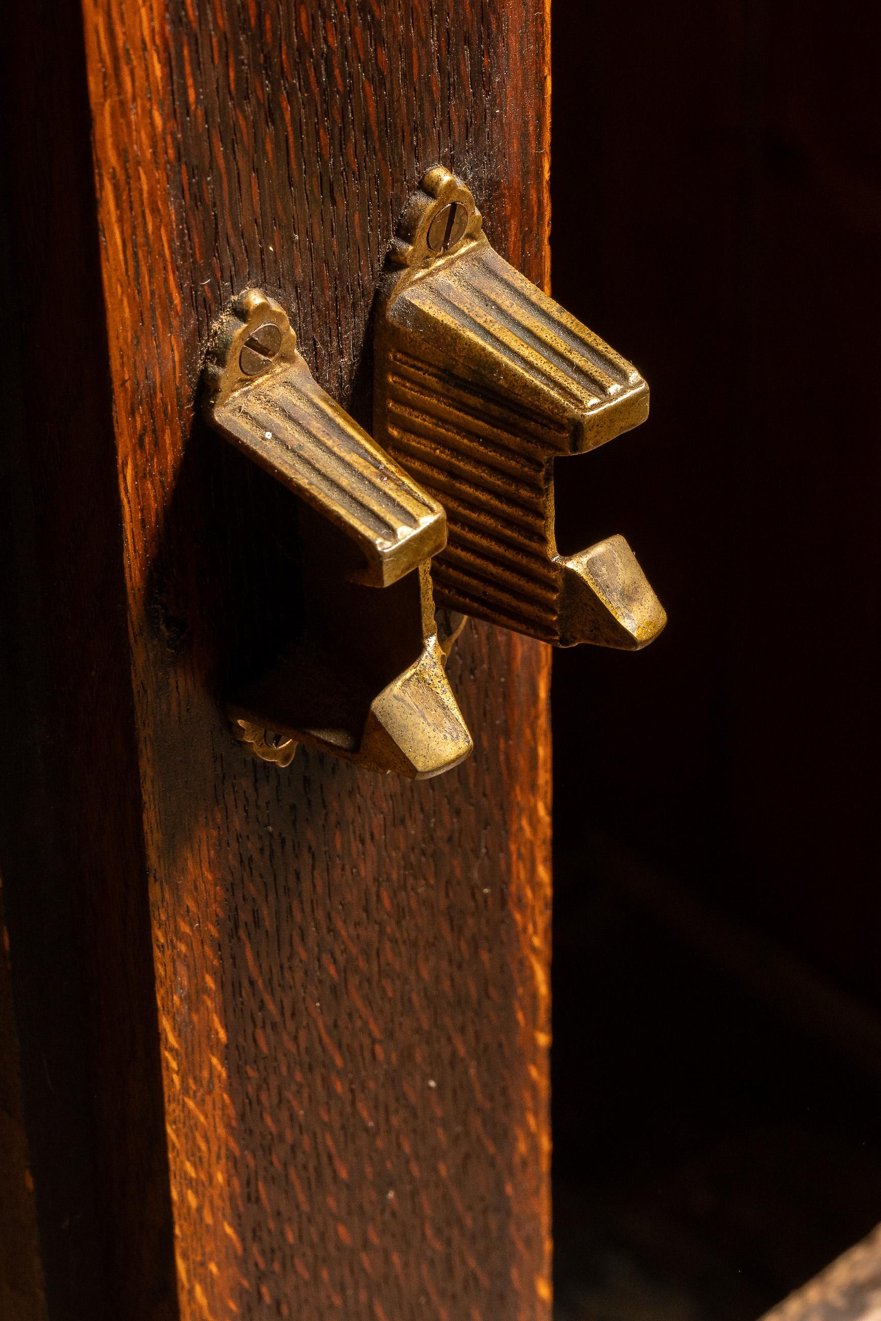 Glass Early 20th Century Oak Ice Box