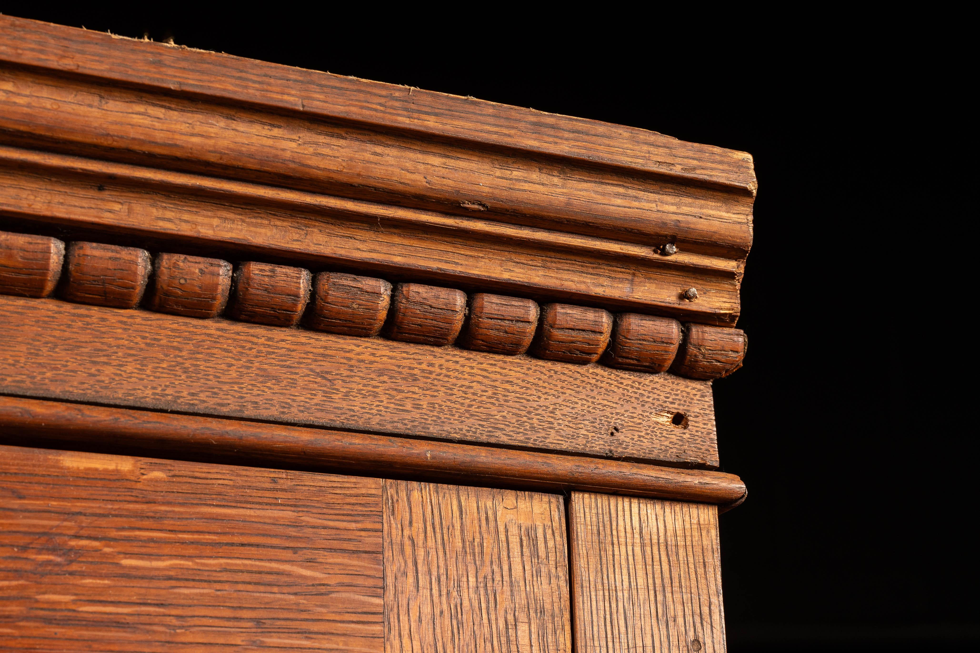 Glass Early 20th Century Oak Laboratory Display Cabinet