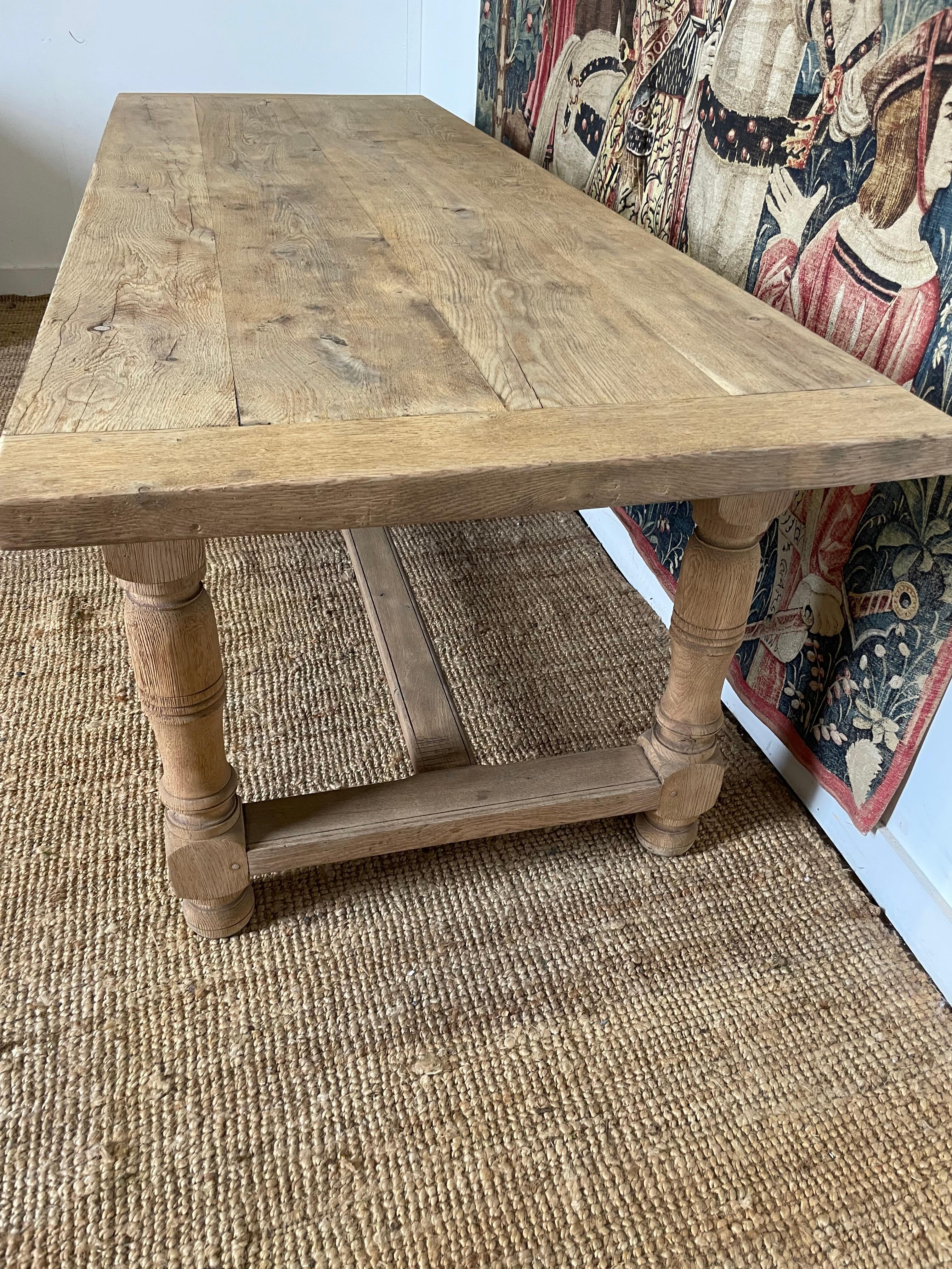 Mesa de refectorio / mesa de granja de roble de principios del siglo XX en venta 6